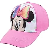 Disney Minnie Mouse Toddler Girls Pink Baseball Cap – Many Styles – Ages 2–4 Years – Adjustable Hook-and-Loop Closure (Pink/White)