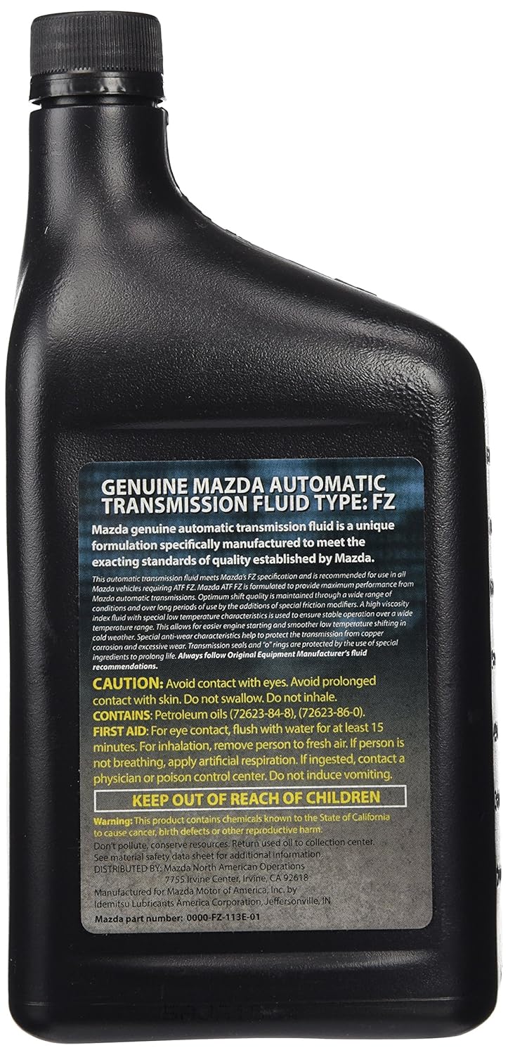 Amazon.com: Genuine Mazda (0000-FZ-113E-01) Automatic Transmission Fluid ,  32 fl oz: Automotive