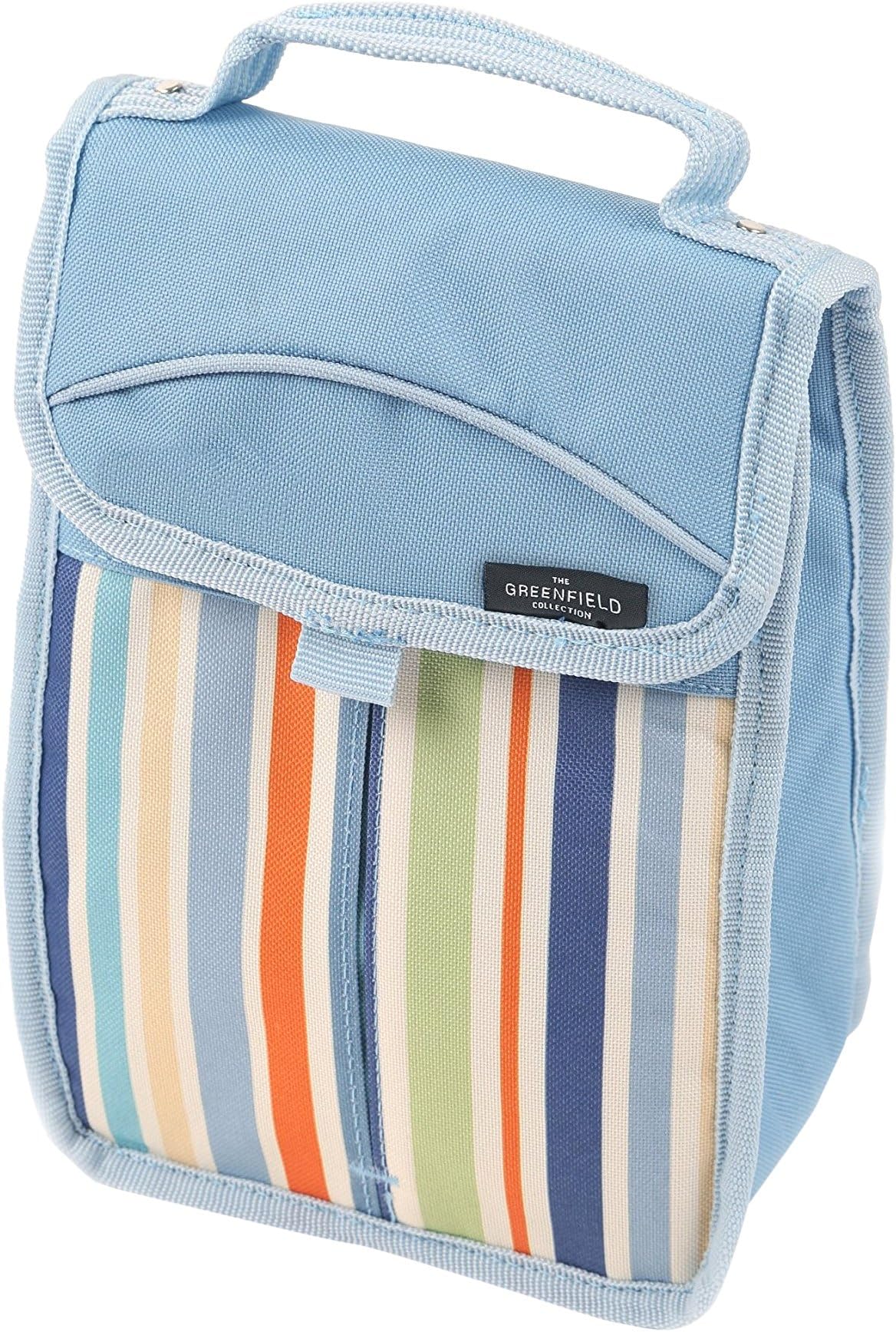Greenfield Collection Sky Blue Folding Lunch Cool Bag