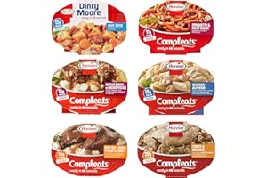 Hormel Compleats Meals - Variety Flavors (6 Count - 7.5 to 10 Ounce Microwavable Bowls) - Beef Stew, Meatloaf, Roast Beef, Sp