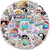 Skeleton Stickers - 50 Pcs Funny Sarcastic Skeleton Stickers for Adults, Xray Sticker Waterproof Decals for Water Bottles Laptop Luggage Computer Scrapbooking, Funny Party Birthday Decorations