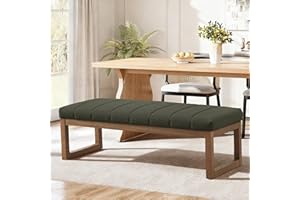 Zihanhome 52.7" Bedroom Bench for End of Bed, Modern Upholstered Teddy Fabric Entryway Bench & Dining Bench, Footrest Stool B