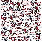 Liberty University Flames Vinyl Sticker Pack – 50‑Count Large Waterproof Decals for Laptop, Water Bottle, Tablet, Skateboard, Car, and Indoor/Outdoor Use