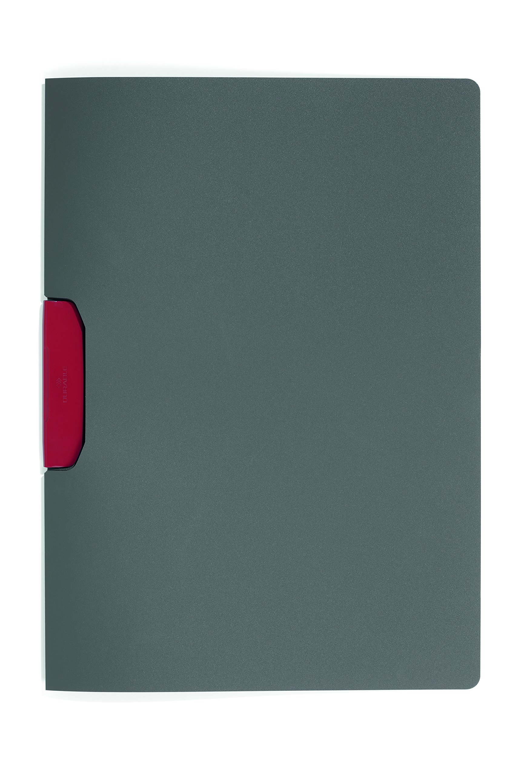 Durable 230403 Clip Folder Duraswing Color for 30 Sheets DIN A4, Bag 5-Piece, Anthracite with Red Clip โ image 1