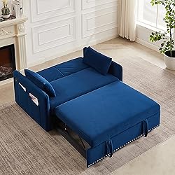 55-inch Loveseat Pull Out Sofabed ,Modern 3 in 1