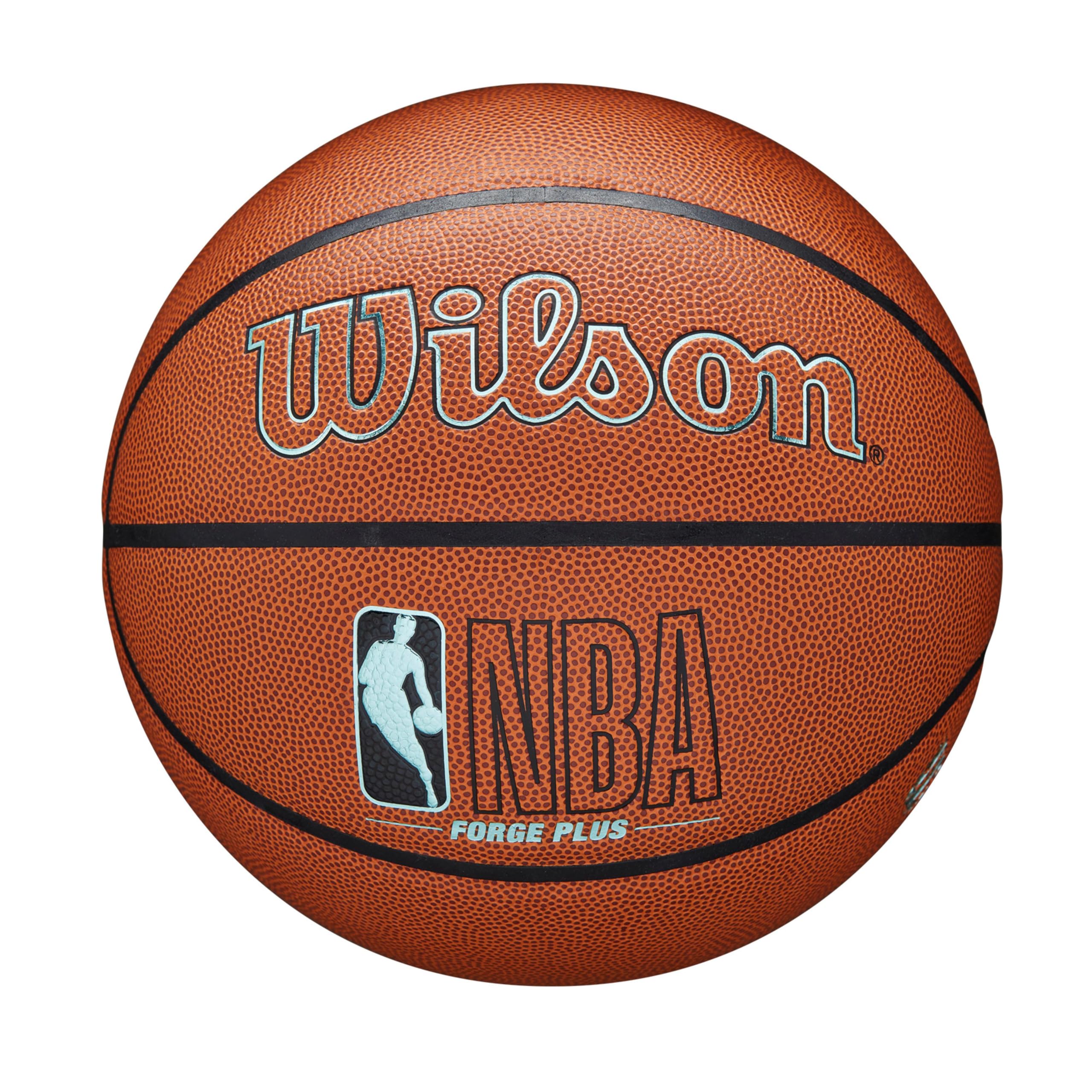 Wilson NBA Forge Plus Eco Indoor/Outdoor Basketball - Size 6-28.5", Brown Image