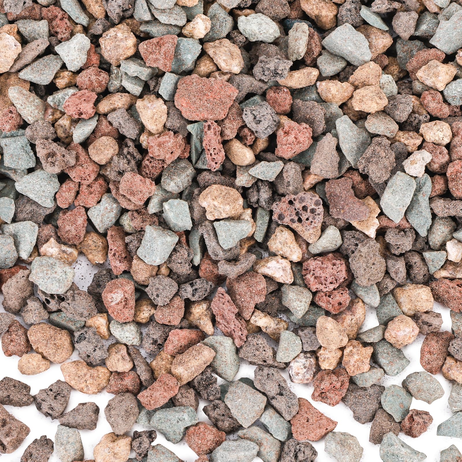 JOHOUSE 2LB Horticultural Lava Rocks, Mix Rocks for