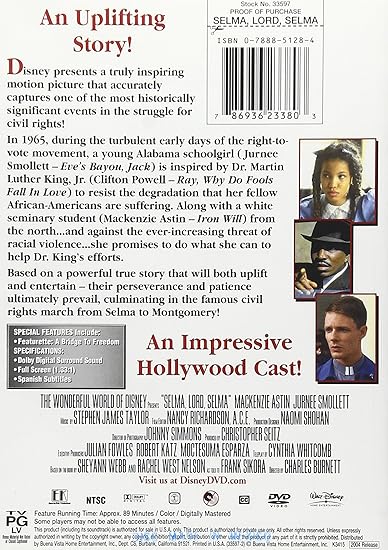 Selma Lord Selma Amazon Ca Jurnee Smollett Mackenzie Astin Clifton Powell Ella Joyce Yolanda King Elizabeth Omilami Afemo Omilami Brett Rice Von Coulter Laura Shay Griffin Danny Nelson Faruq Jenkins Stephanie Zandra Peyton Zach