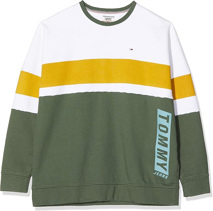 yellow tommy jeans crew neck