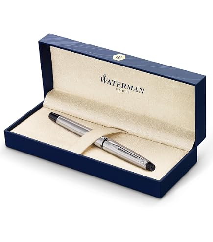 Waterman Hemisphere Stainless Steel CT Fountain Pen, Fine Point
