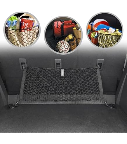 Rear Trunk Envelope Style Mesh Cargo Net Organizer For Ford Bronco 1980-1996 – Stretchy & Durable