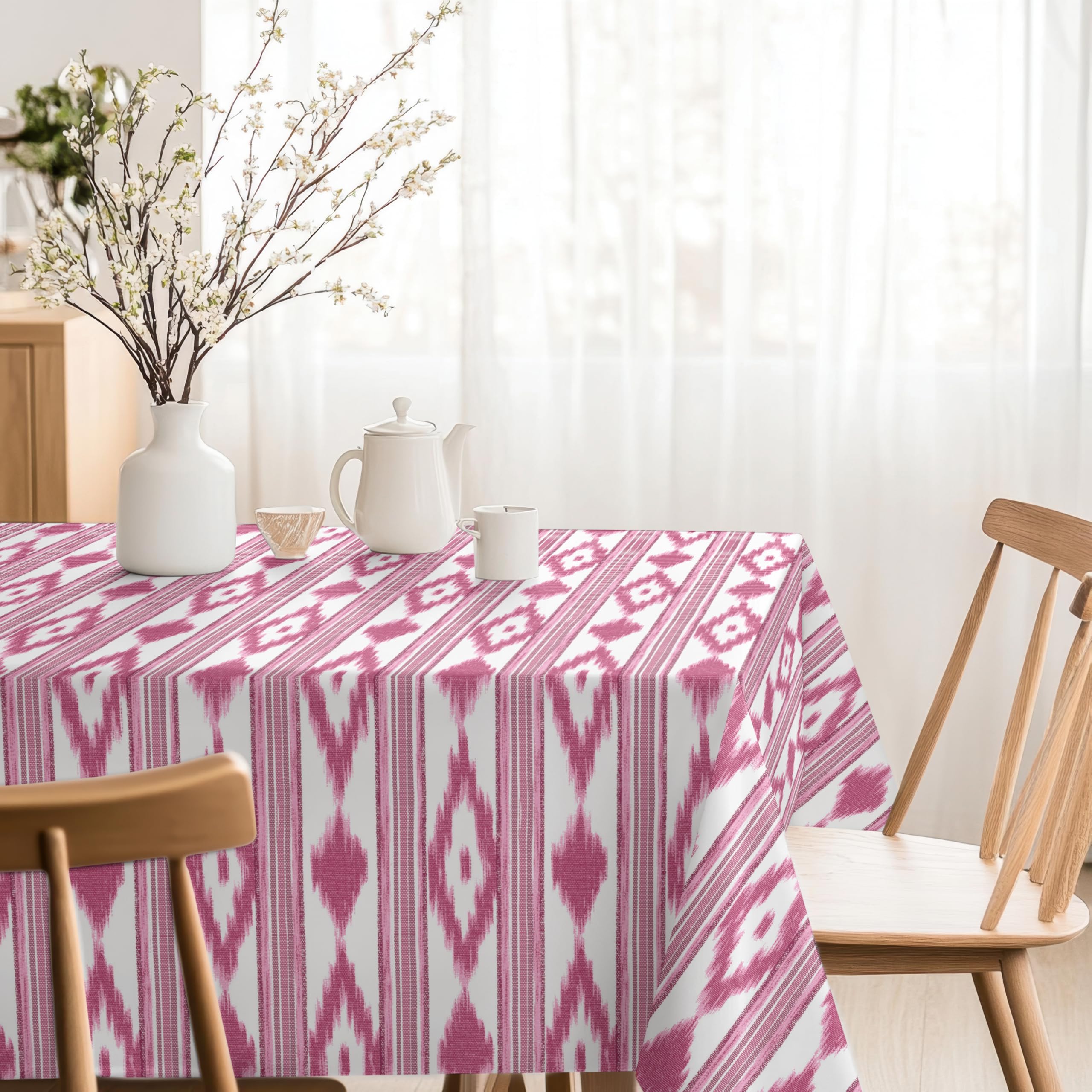 Martina Home Resin Coated Tablecloth Islands Pink 100cm x 140cm