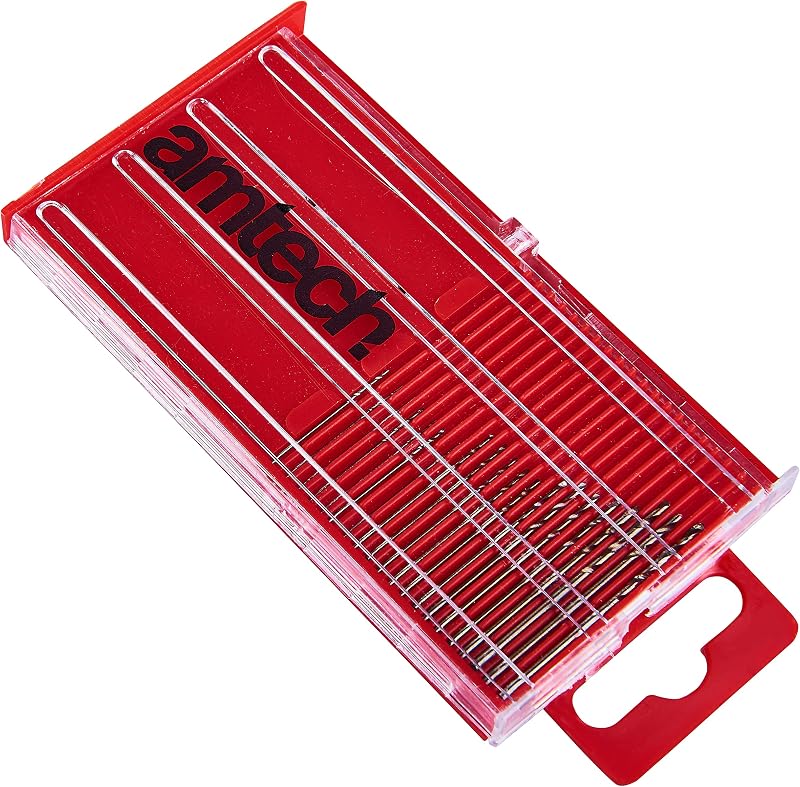 Amtech F0930 20 Piece HSS Micro Drill Bit Set 0.3mm-1.6mm Precision