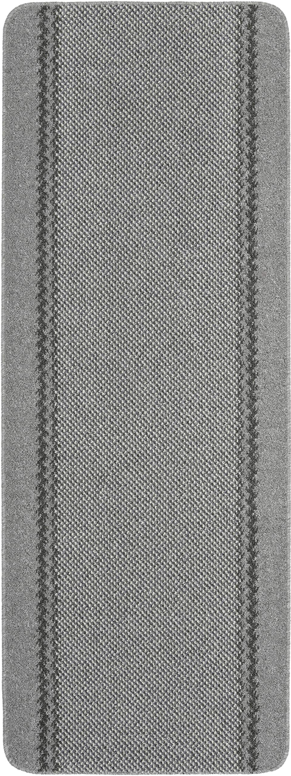 HARDWEARING MACHINE WASHABLE KITCHEN UTILITY HALL LONG RUNNER DOOR MAT RUG - SEVERAL COLOURS & SIZES (Silver, 180 x 67cm Runner)