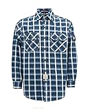 BOCOMAL FR Shirts for Men 7oz Plaid Flame Resistant