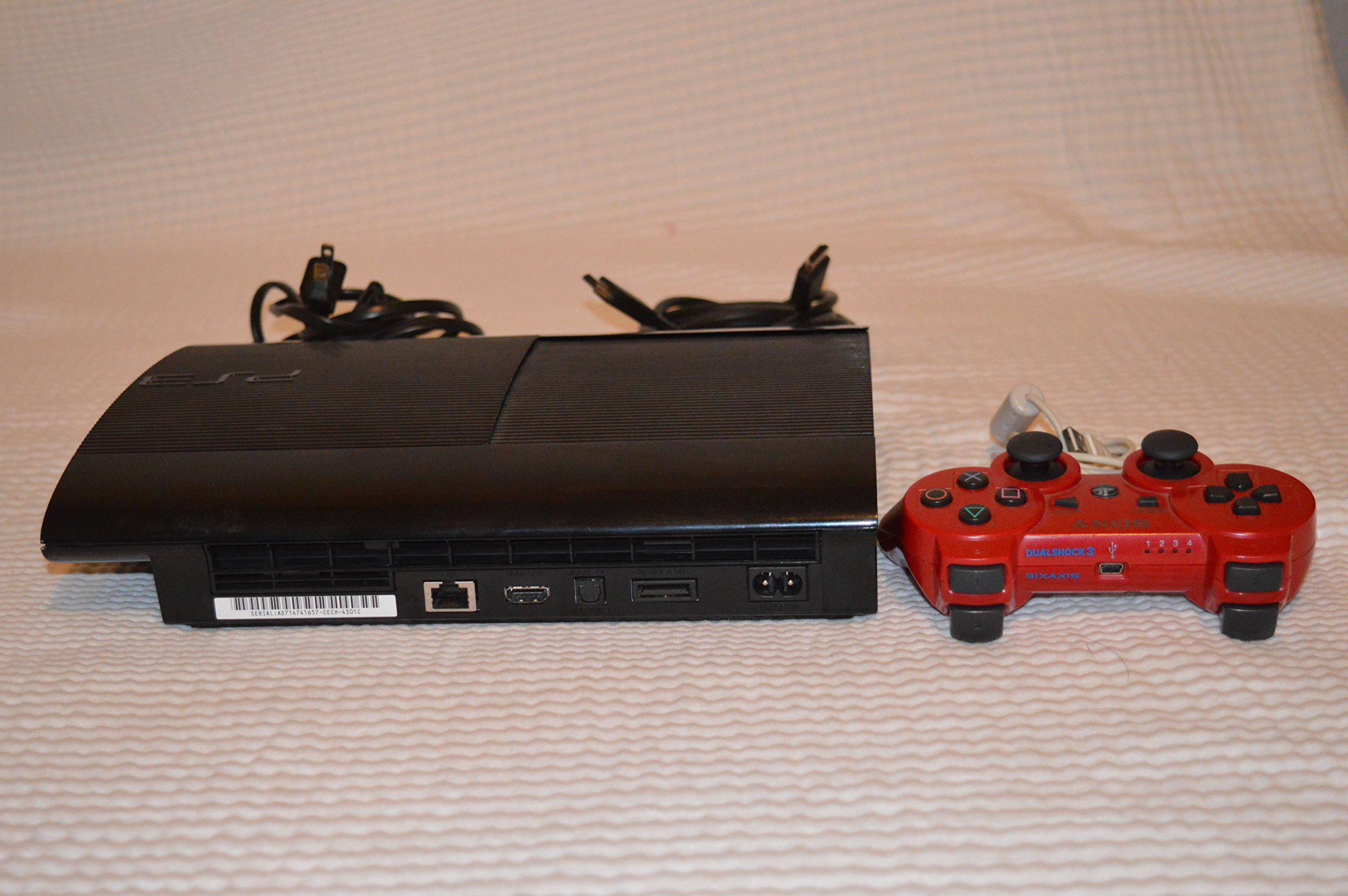 Sony Playstation 3 Super Slim 500GB Game Console System Bundle PS3 w/4 GAMES