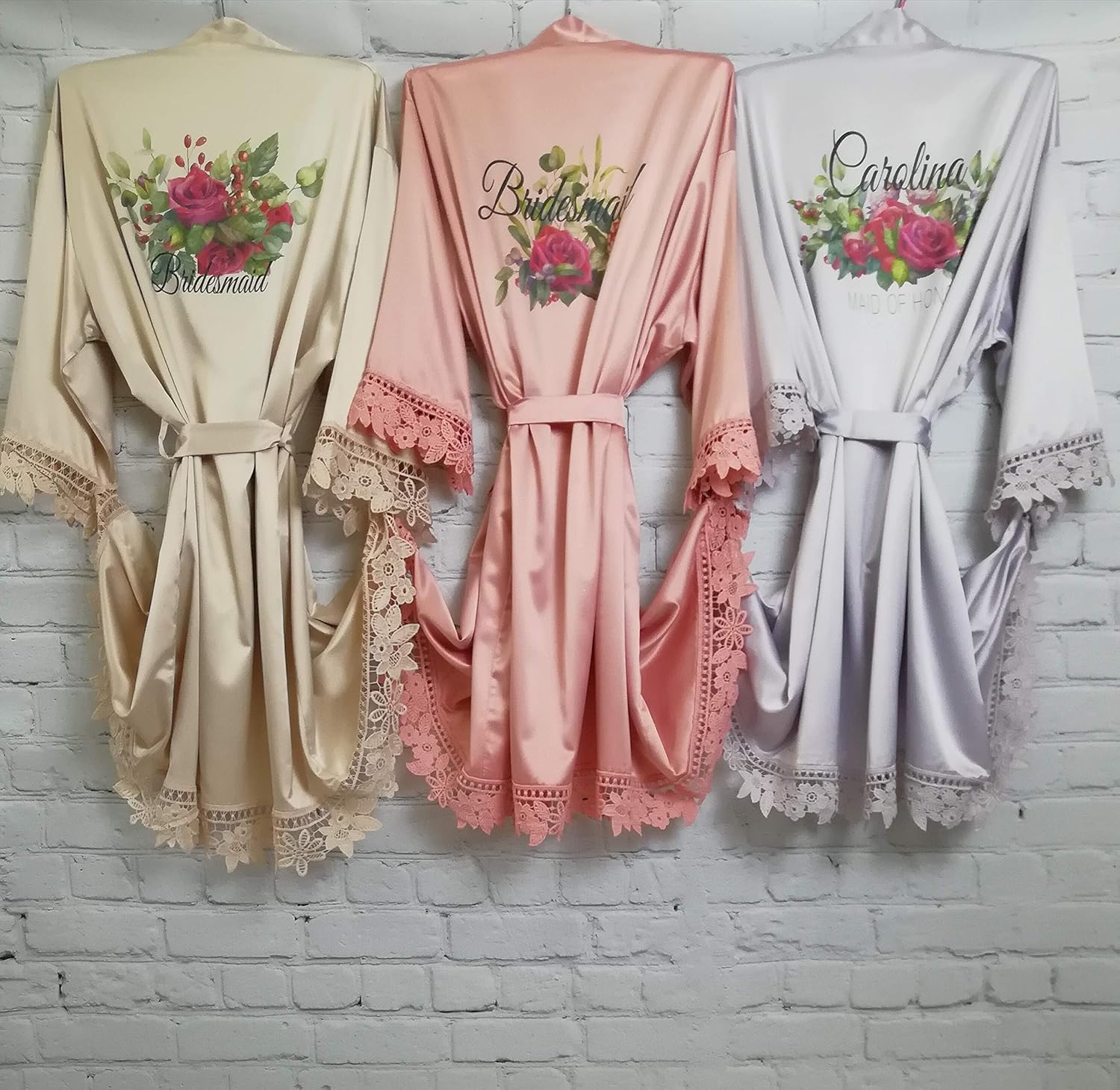 silk robes for bridal party