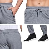 HCSS Mens Joggers Tracksuit Bottoms Dark Grey XXL with Zip Pockets Elastic Waist view 7