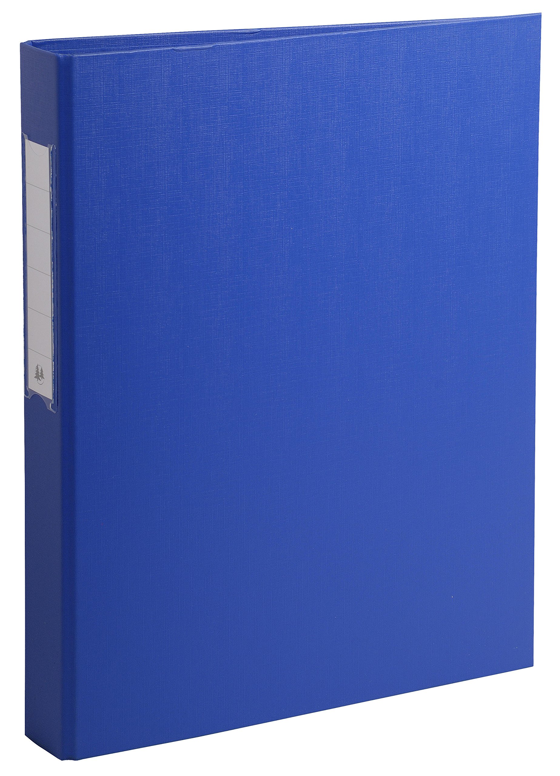 Exacompta - Ref 54382E - PP-Covered Ring Binder - Suitable for Storing A4 Documents, 2 Rings, 40mm Spine, Holds Up To 400 Sheets, Sturdy Cardboard - Blue