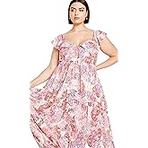 City Chic Plus Size Dress, Blushing Beauty Maxi Dress