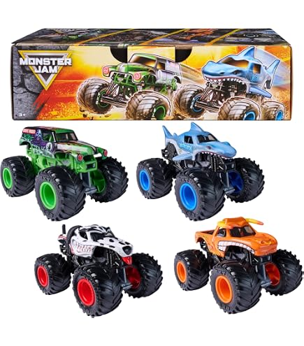 Monster Jam, Official 9 Pack Monster Trucks 1:64 Scale Monster