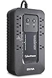 CyberPower EC550G Ecologic UPS System, 550VA/330W, 8 Outlets, ECO Mode, Compact