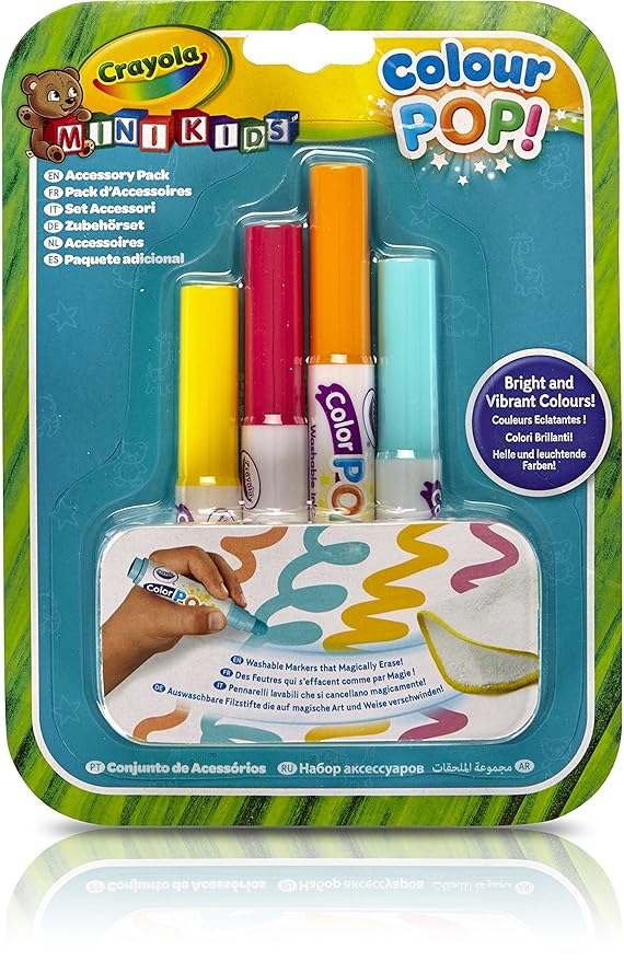 Crayola Mini Kids Colour Pop 812007E000 4x Marker Refill Water
