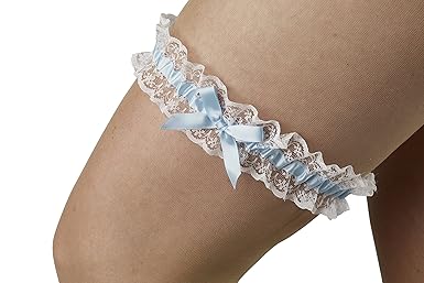 Fertig-Modelle Strumpfband offwhite Hochzeit