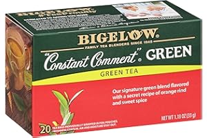 Bigelow Tea Constant Comment Green Tea, Caffeinated, 20 Count (Pack of 6) 120 Total Tea Bags