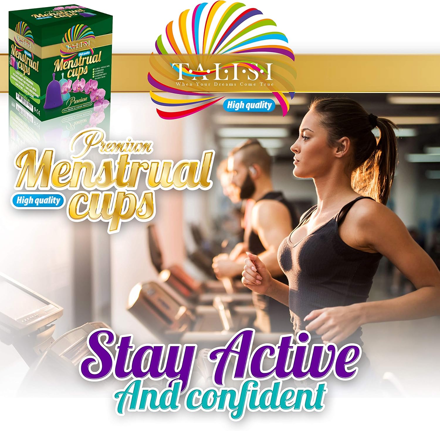 Talisi Reusable Menstrual Cups with Collapsible Silicone Foldable Sterilizing Cup Set of 3 Small Large Sizes Silicone Soft Cups with Sterilizer Feminine Hygiene Period Cup Tampon and Pad Alternative: Health & Personal Care