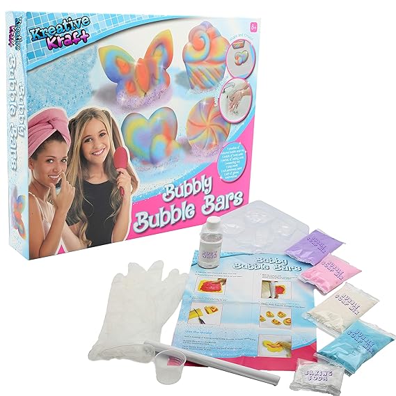 KreativeKraft Seifen Selber Machen Set Badekugel Spielzeug Badekugeln Experimentierkasten