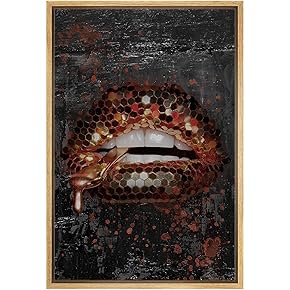 SIGNWIN Framed Canvas Print Wall Art Orange, Black...