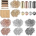 Hicarer DIY Morse Code Bracelet Making Kit, 800 Round and 800 Long Tube Spacer Beads Handmade Adjustable Bracelets Necklaces 20 Morse Code Decoding Card and 20 Yard Twine Cord