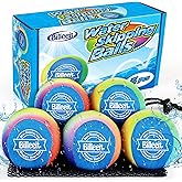 Billeeit Water Skipping Balls Set for Pool Play, Splash Water Bouncing Balls, Fun Beach Toys & Games for Kids 3+ 4-8-12 and A