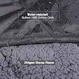 REDCAMP Waterproof Camping Blanket with Sherpa Lining 200x150 cm view 4