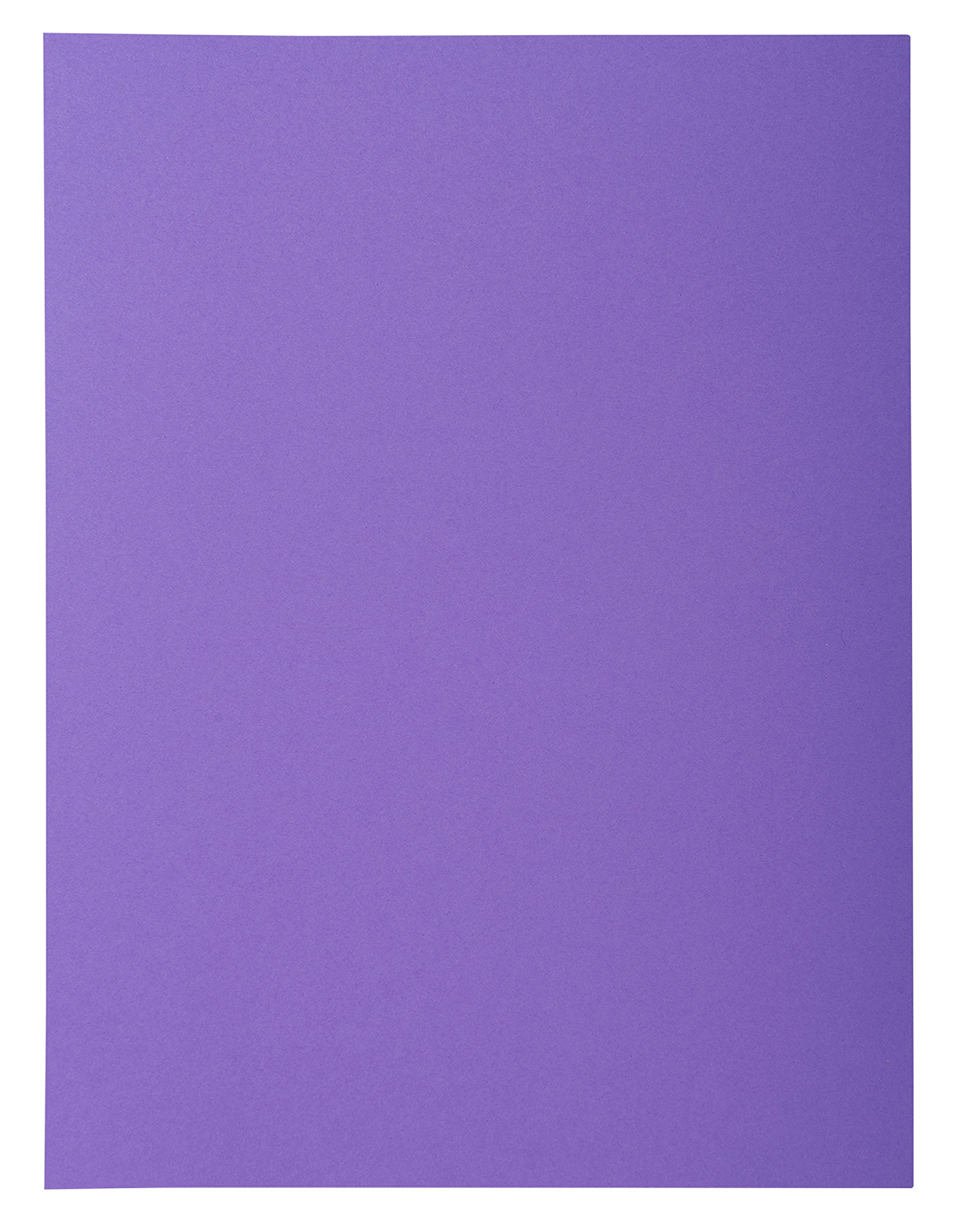 Exacompta - Ref 218008E - Rocks Collection - 1-Flap Folder - 240 x 320mm in Size, Suitable for A4 Documents, 210gsm Material, Single Fold-Over Flap - Purple (Pack of 50)