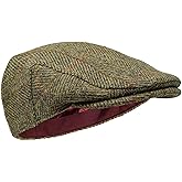 Borges & Scott Nevis Flat Cap - 100% Handwoven Wool – Harris Tweed – Water Resistant