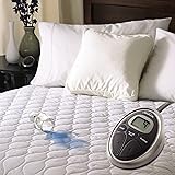 Sunbeam Heated Mattress Pad | Water-Resistant, 10 Heat Settings , White , Twin - MSU6STS-T000-11A00