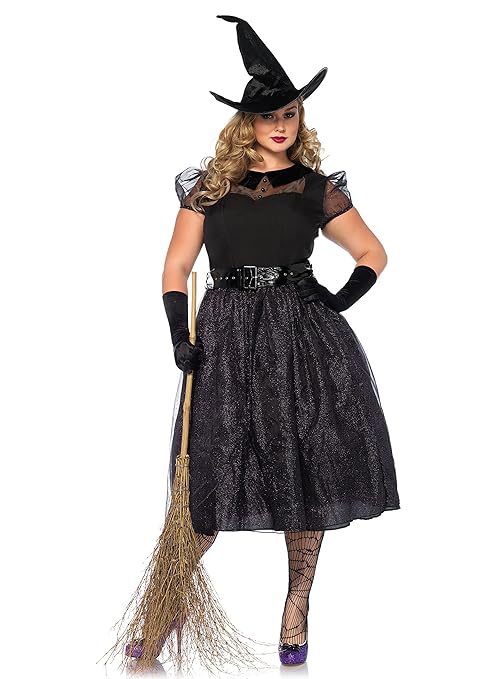Leg Avenue 85529X - Darling Spellcaster Kostüm, Größe 1X/2X (Schwarz)
