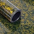 Lypumso Forged Carbon Fiber Vinyl Wrap, Gloss Crushed Stone Car Wrap Vinyl Film Easy Installation with Air Release Technology Auto Car Sticker Decal Sheet (Gold, 1ft x 5ft)