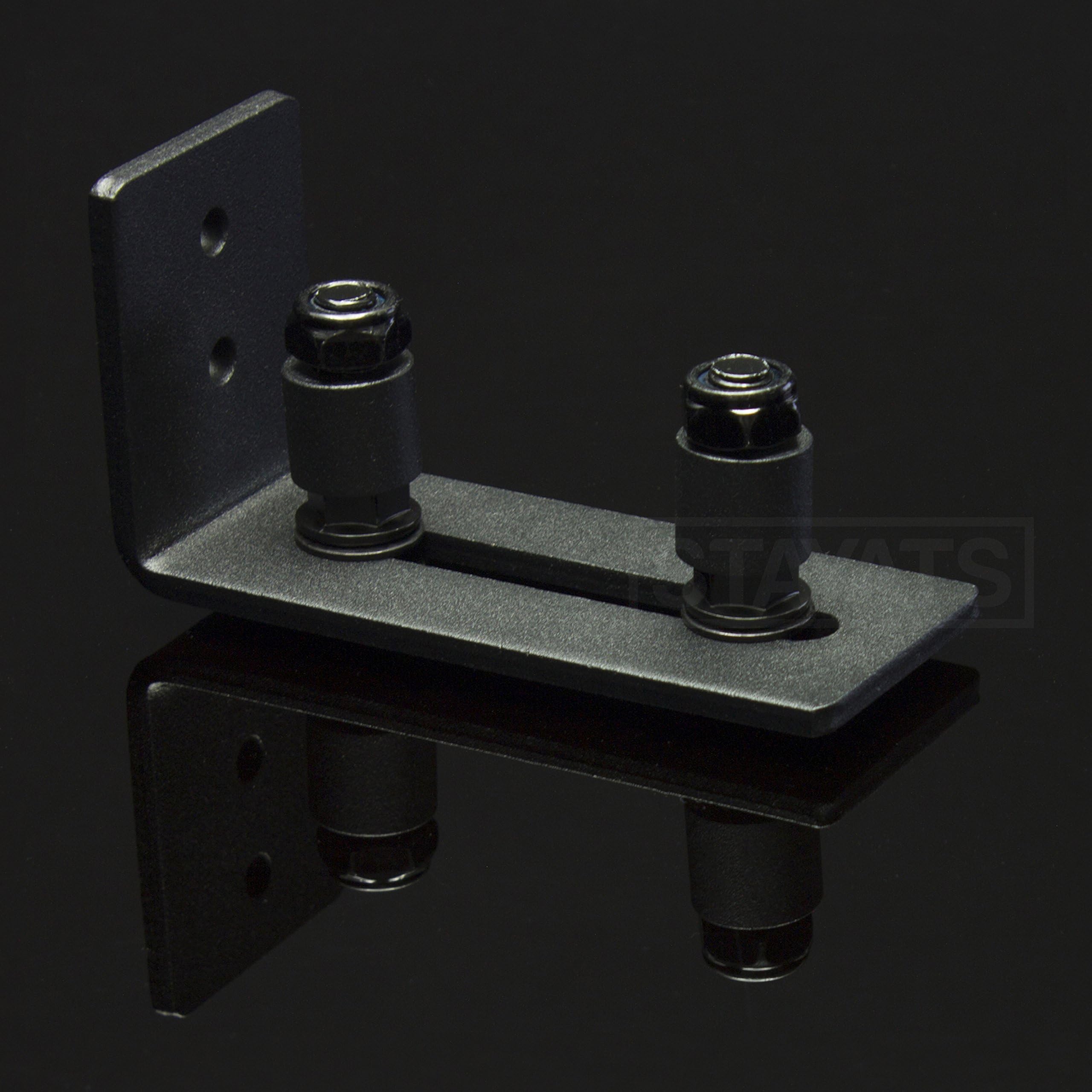 Adjustable Channel Floor Guide Roller for Barn Door Hardware, Wall Mounted Bottom Guide U Roller ( Screws and Wrenches Included )