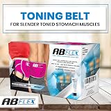 ABFLEX Ab Toning Belt Ab Stimulator Pink 99 Levels 10 Workouts Remote view 2