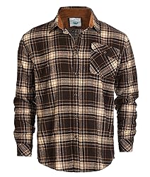Gioberti Men's Brushed Flannel 100% Cotton Plaid