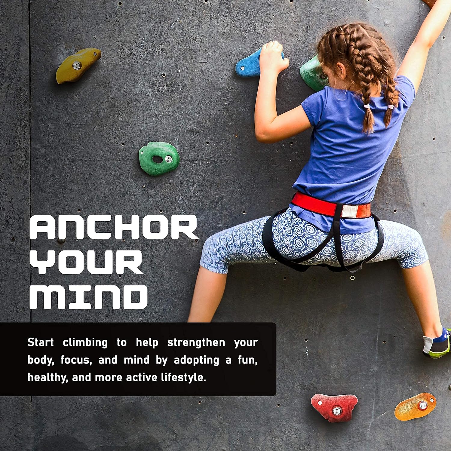 Slothside Rock Climbing Holds for Kids and Adults | 10 Premium Non-Plastic Resin Rock Climbing Wall Holds for Kids Outdoor in Gift Box | Variety Pack Rock Wall Holds with Mounting Hardware : Sports & Outdoors