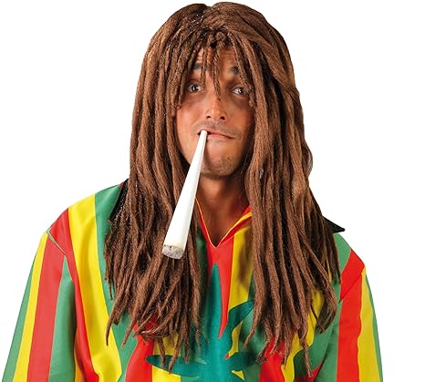 Guirca Fiestas GUI4858 - braune Rasta Perücke (Box Container)