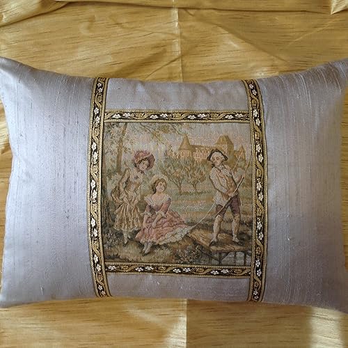 Amazon Com Vintage French Tapestry Pillow French Country