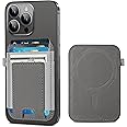 ExtreLife Magnetic Wallet, Magsafe Wallet for Apple iPhone 16/15/14/13/12 Series, Leather Wallet for Magsafe, Magnetic Phone Wallet for iPhone 16/15/14/13/12 Series, Hold 7 Cards, Gray