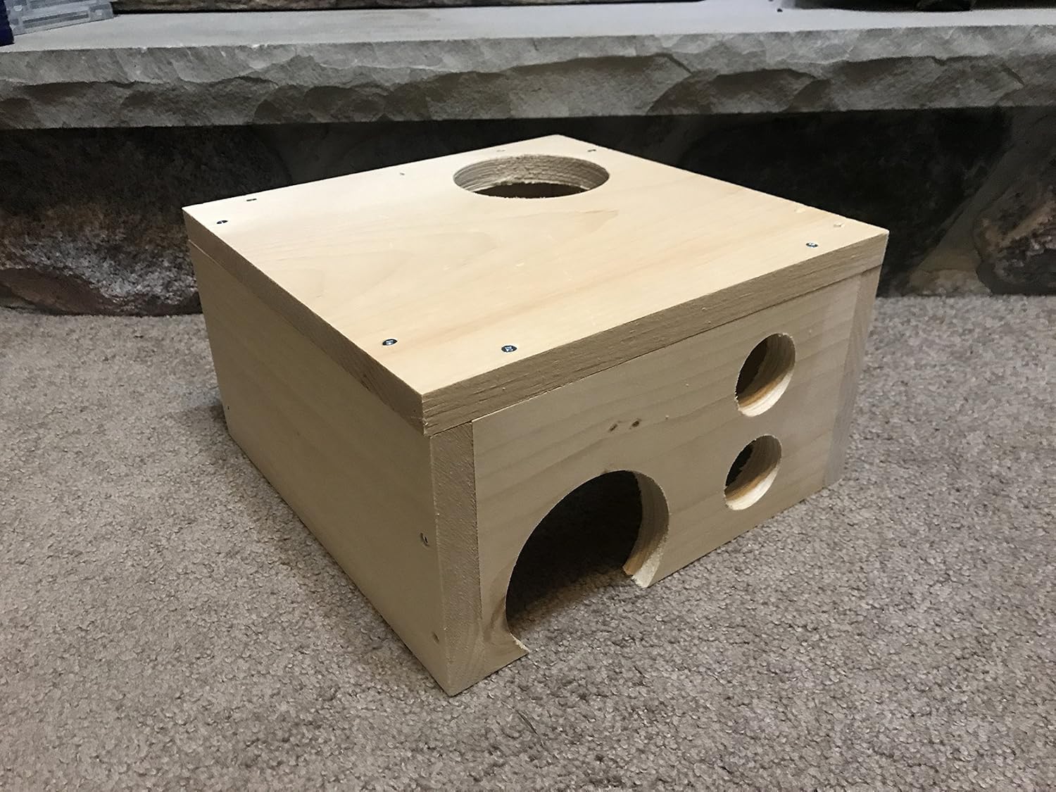 Kiln Dried Pine Chinchilla Wood Play House Handmade