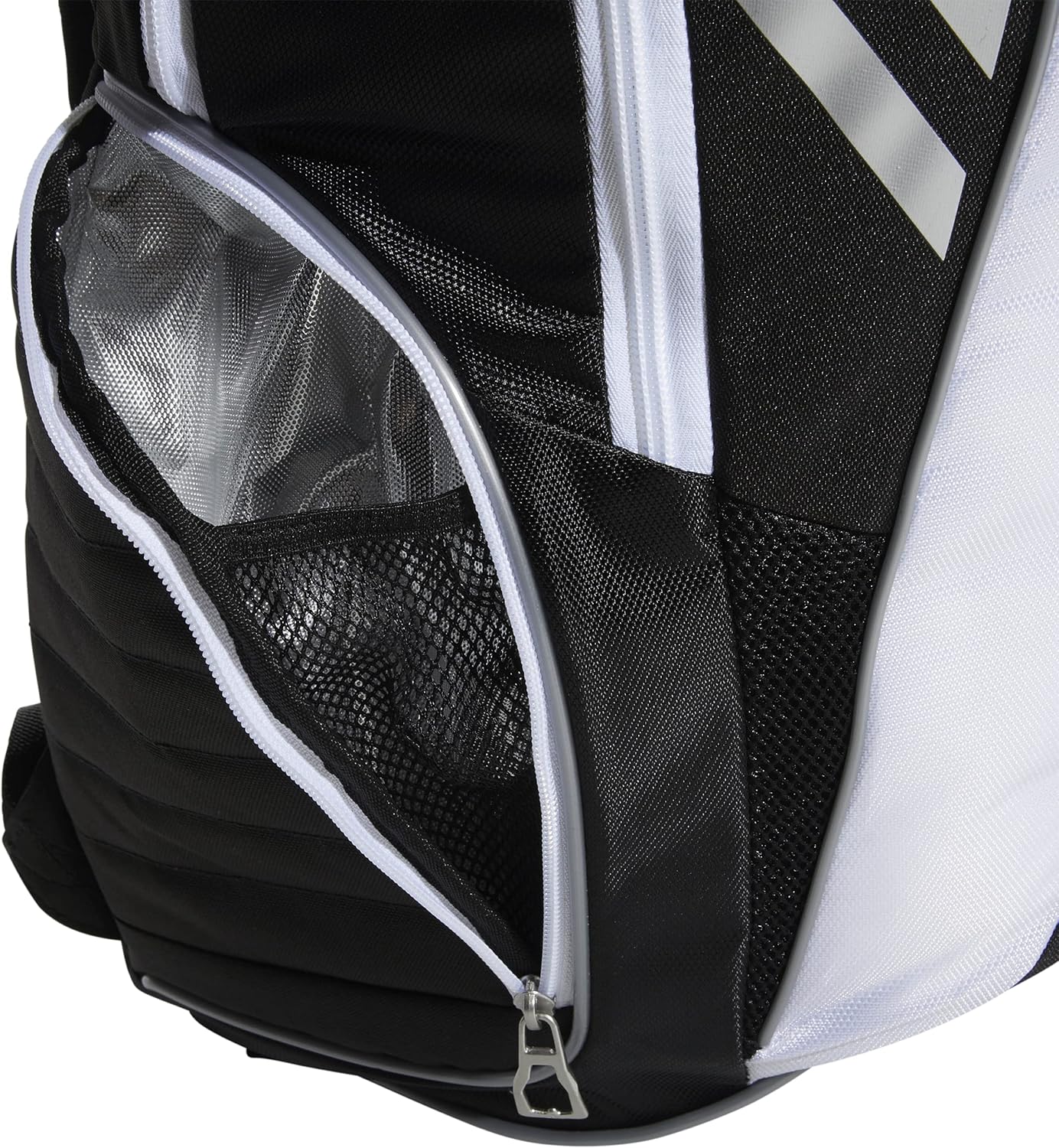 adidas Unisex Tour Tennis 12 Racquet Bag, Black/White/Silver, ONE SIZE : Clothing