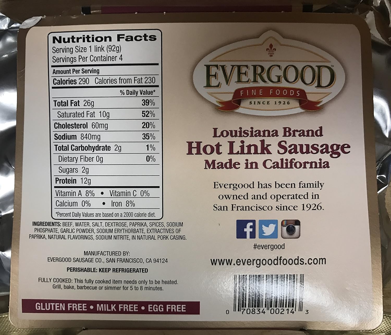 Evergood Hot Link Sausage Recipes Dandk Organizer